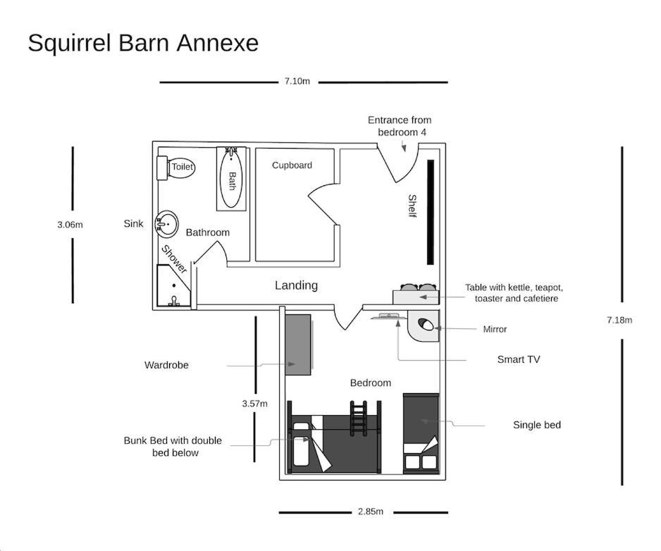 Squirrel Barn Villa Milwich Eksteriør bilde